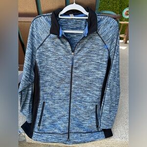 Avenue Blue and Black Zip up Jacket-22/24